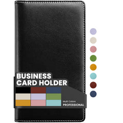 Sooez leather professional card book holder with 240 card capacity
