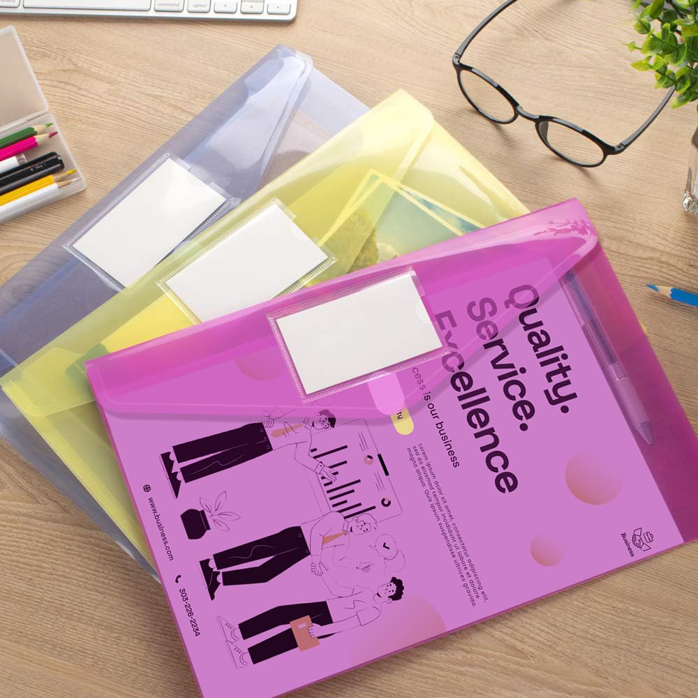 Sooez safe paste closure plastic envelope see through design
