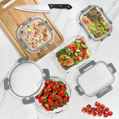 Borosilicate glass storage containers BPA-free Sorbus 7 x 3 in image 3