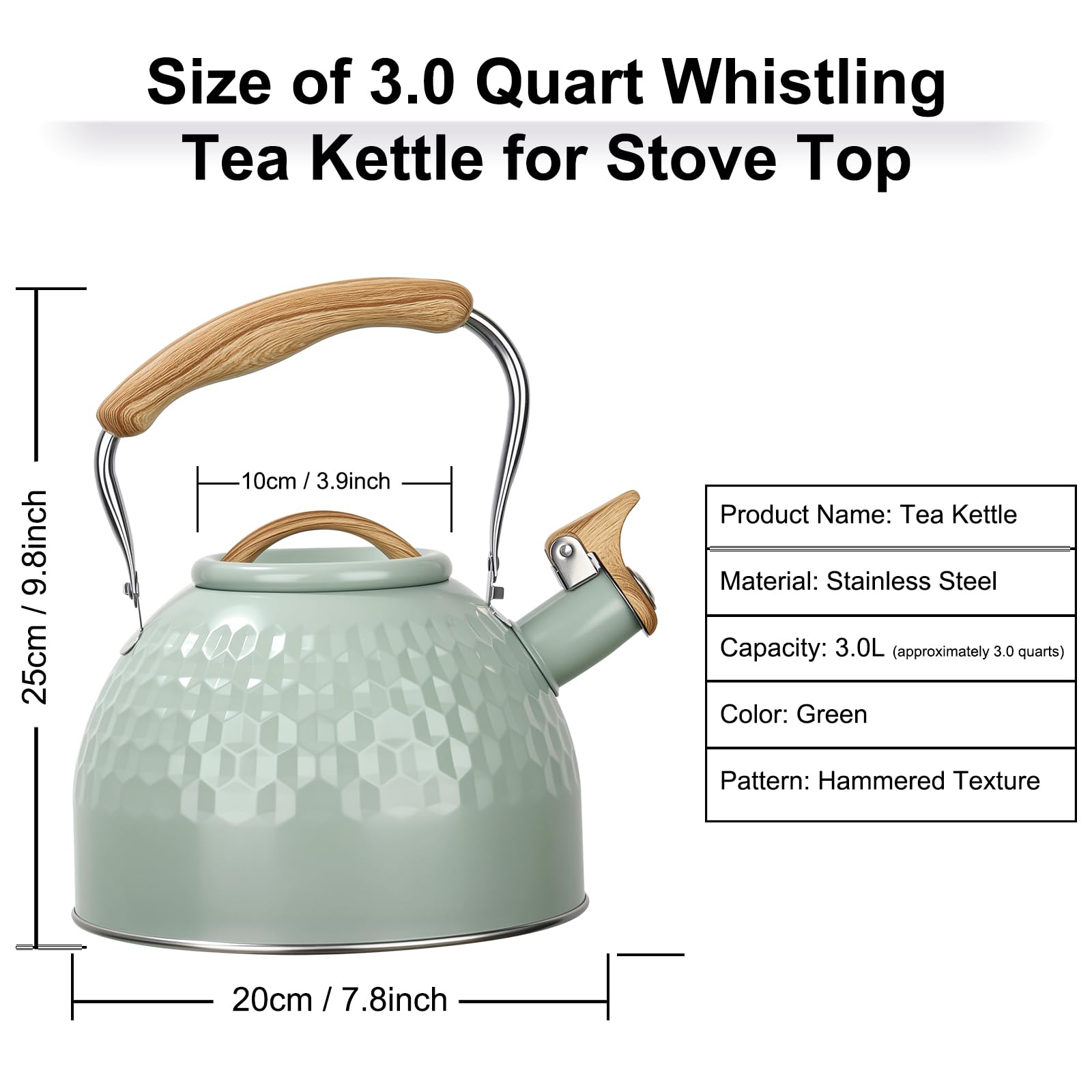 Dust-proof spout and slip-resistant bottom tea kettle