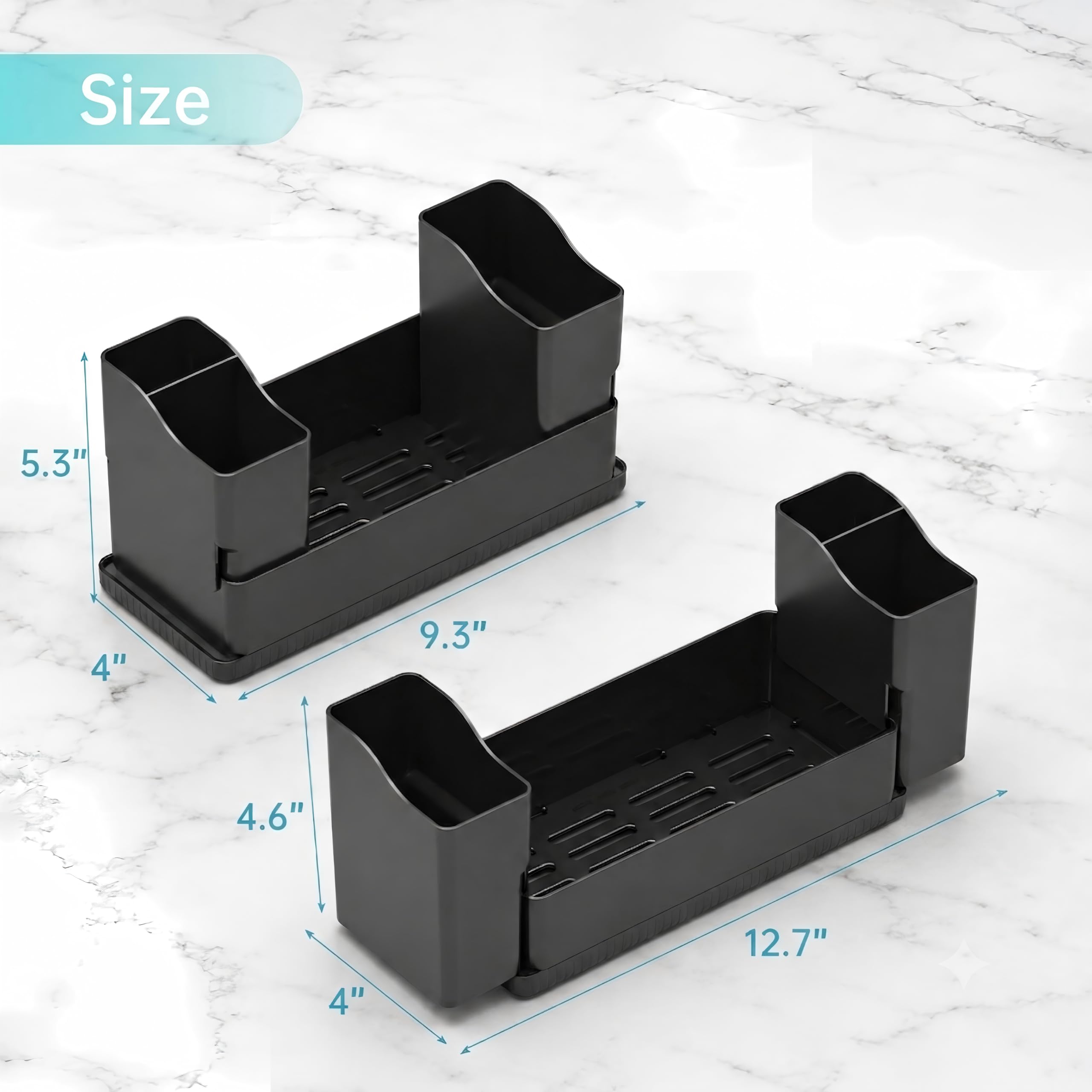 Versatile storage for kitchen and bathroom