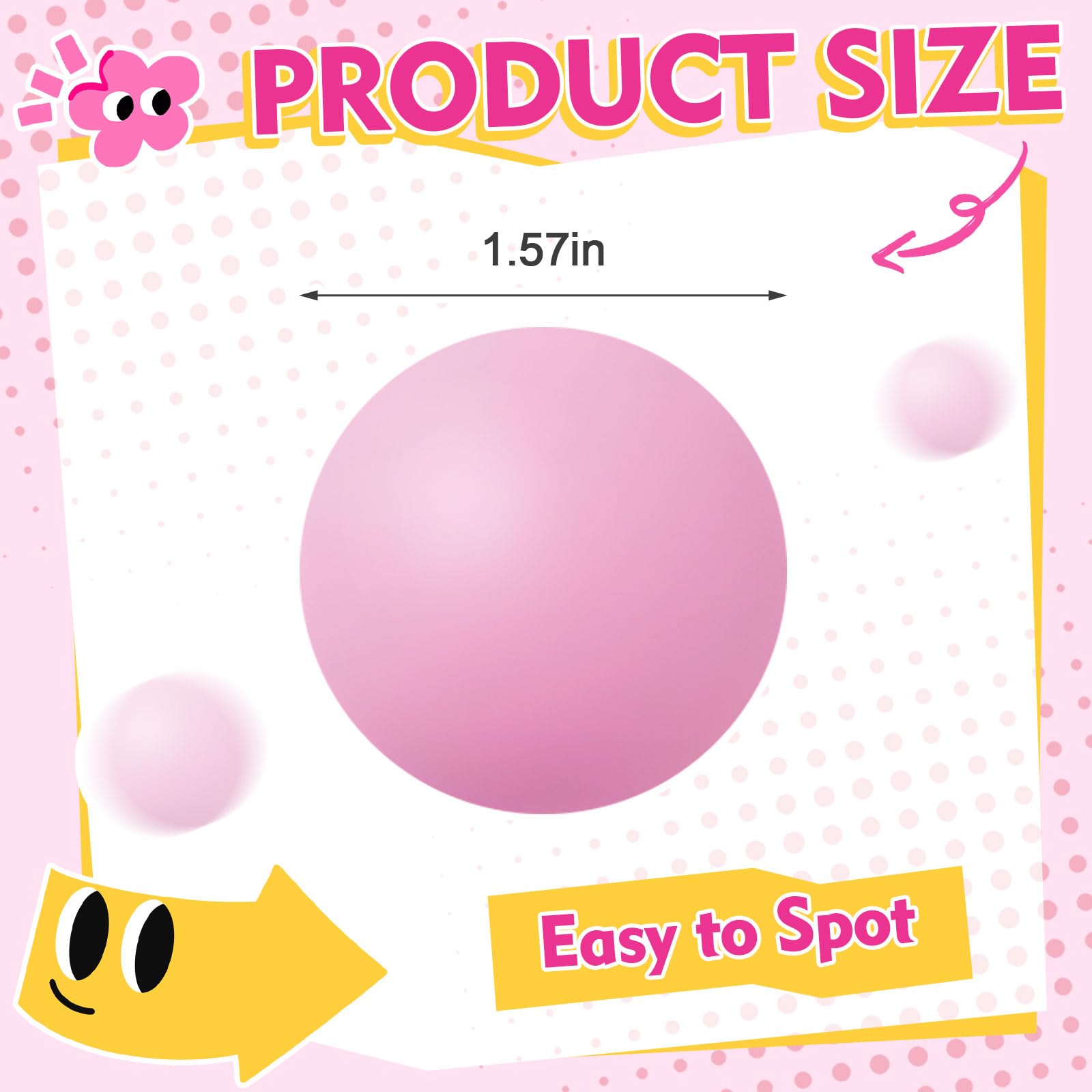 Pink pastel 40 mm table tennis ball Soulchen