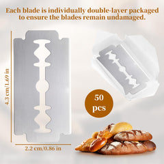 Sourdough bread lame blades compatible with standard handles