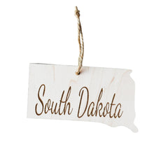 South Dakota Christmas Ornament wooden keepsake