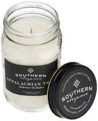 Handcrafted in the USA Southern Elegance candle with oakmoss amber scent