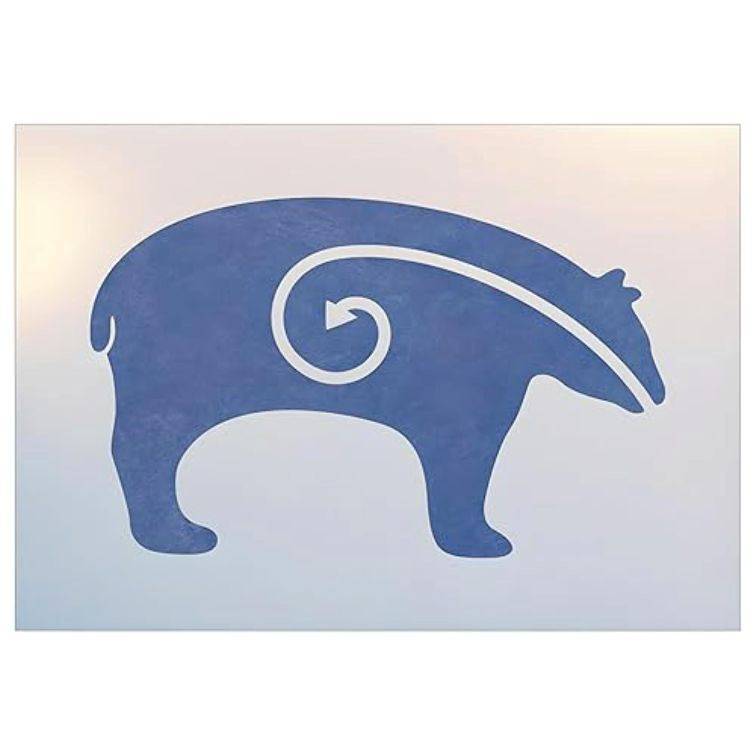 Southwest Bear Stencil Template by The Artful Stencil on 10 mil Mylar