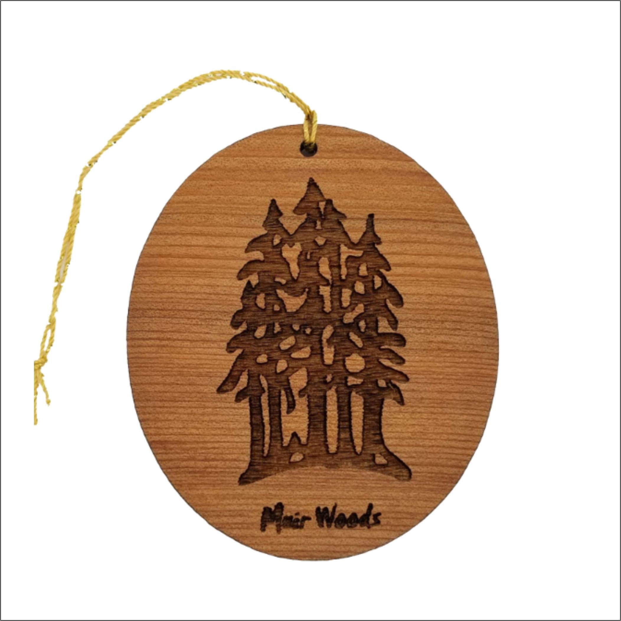 National Park themed Muir Woods ornament