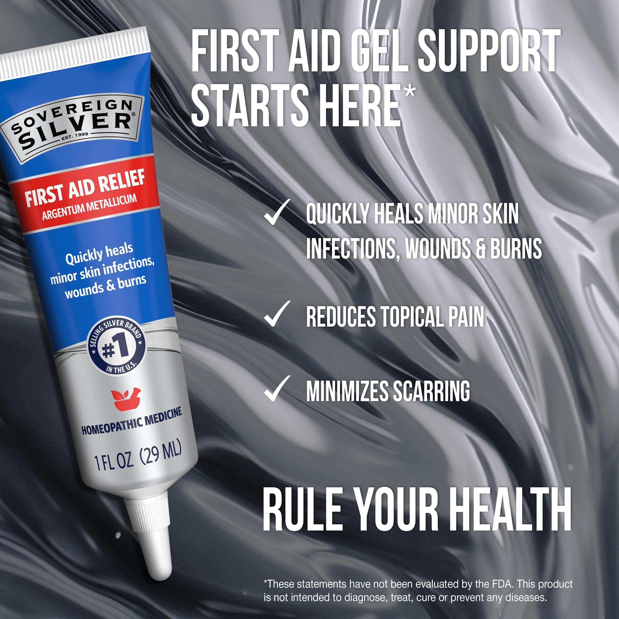 GMP-certified facility produced silver gel packaging