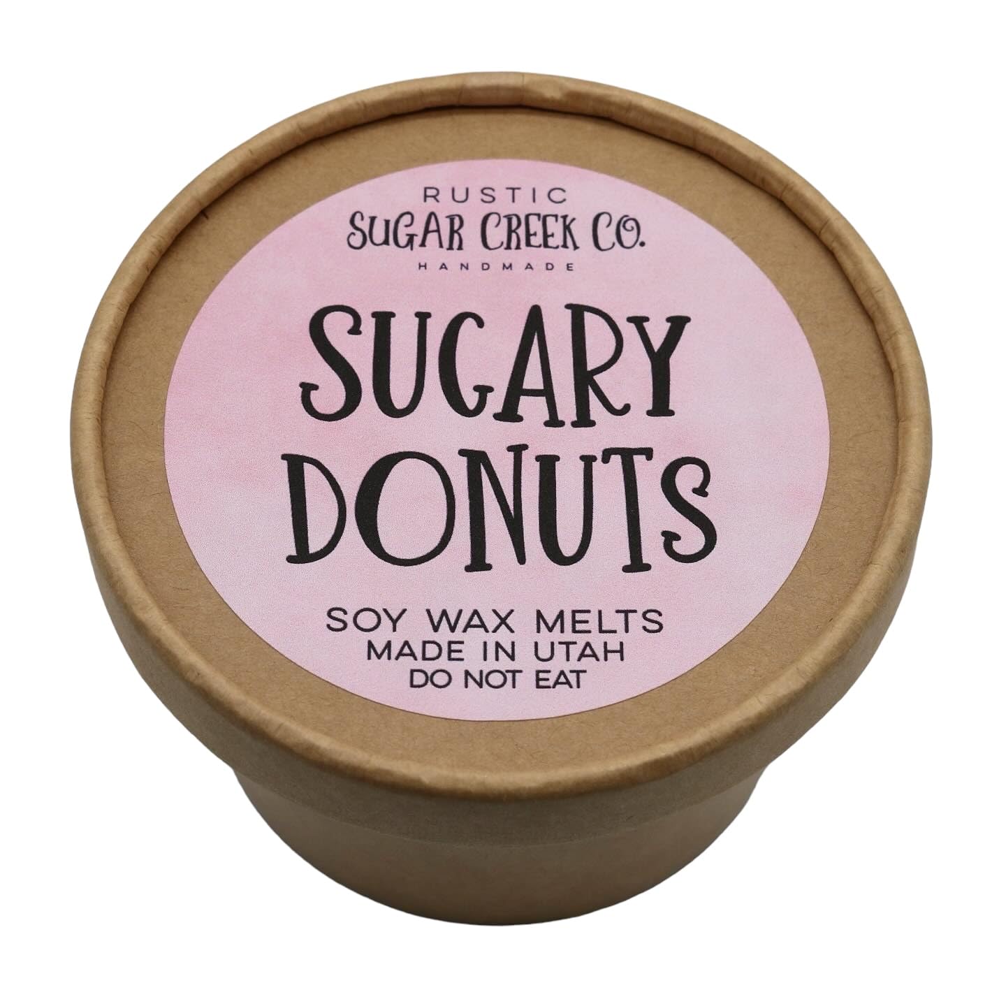 Recyclable bowl packaging for Sugary Donuts wax melts