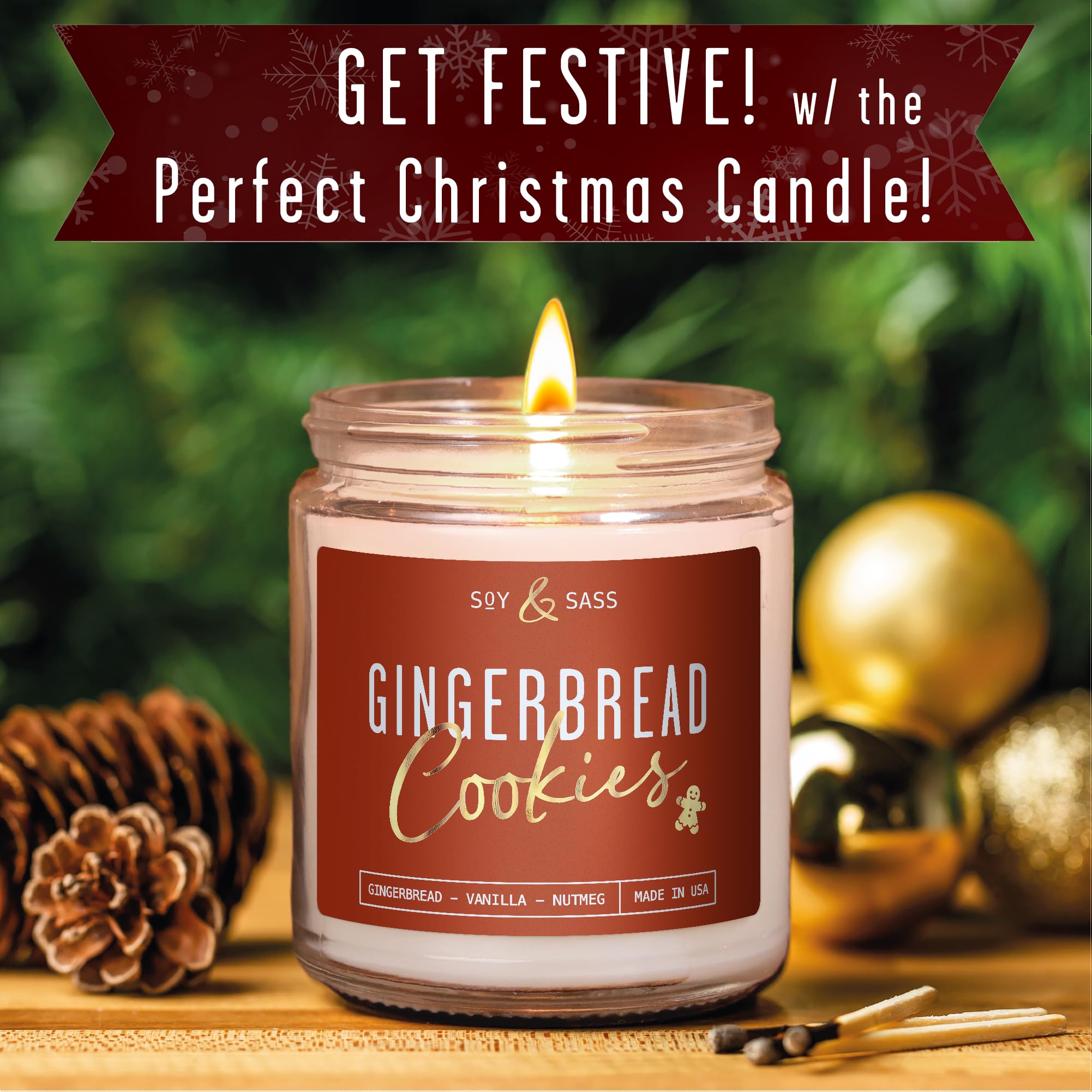 Soy wax eco-friendly candle in reusable jar