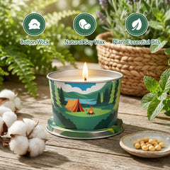 Soy wax citronella candle with plant essential oils