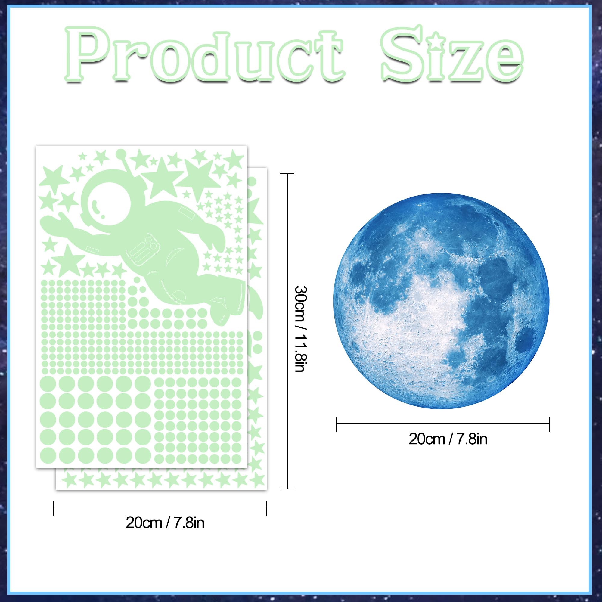space galaxy wall decals for nursery and kids room