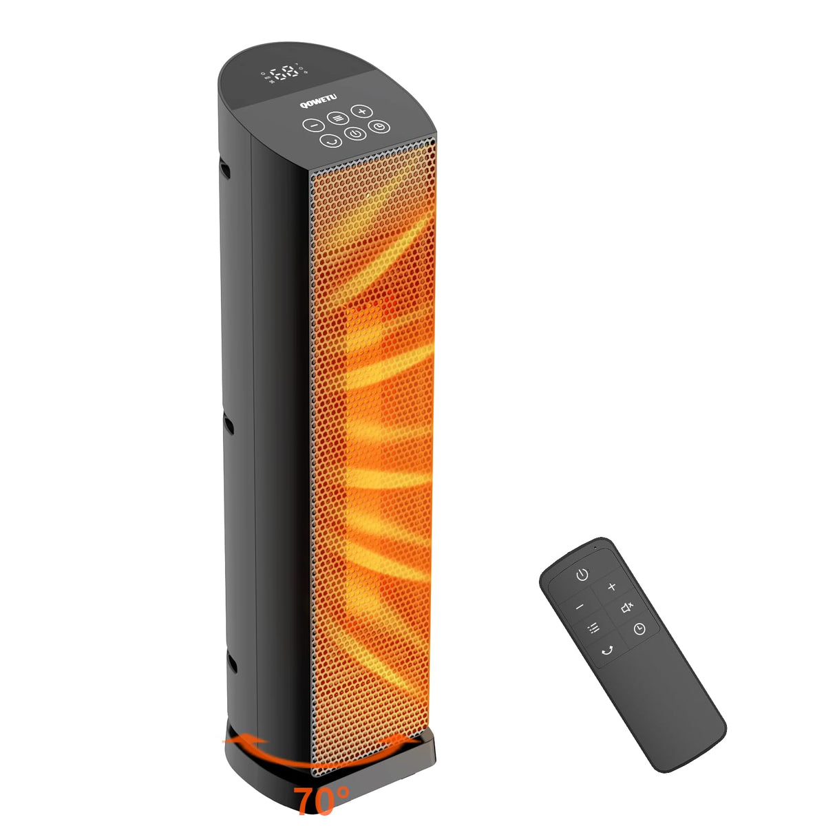 Space Heater Indoor Use 24-inch 1500W ceramic heater with remote control