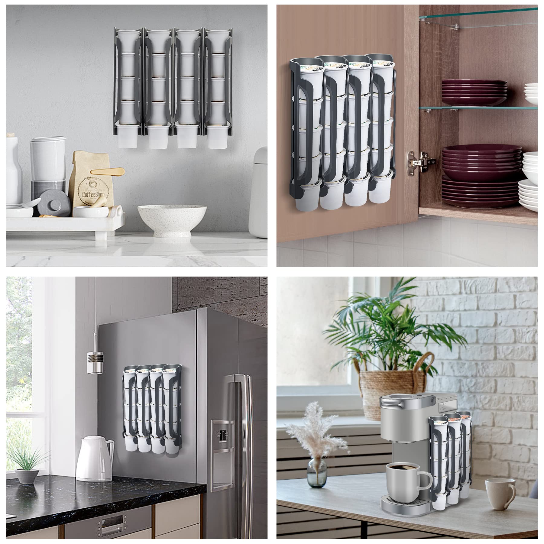 Space saving coffee pod organizer designed for Keurig