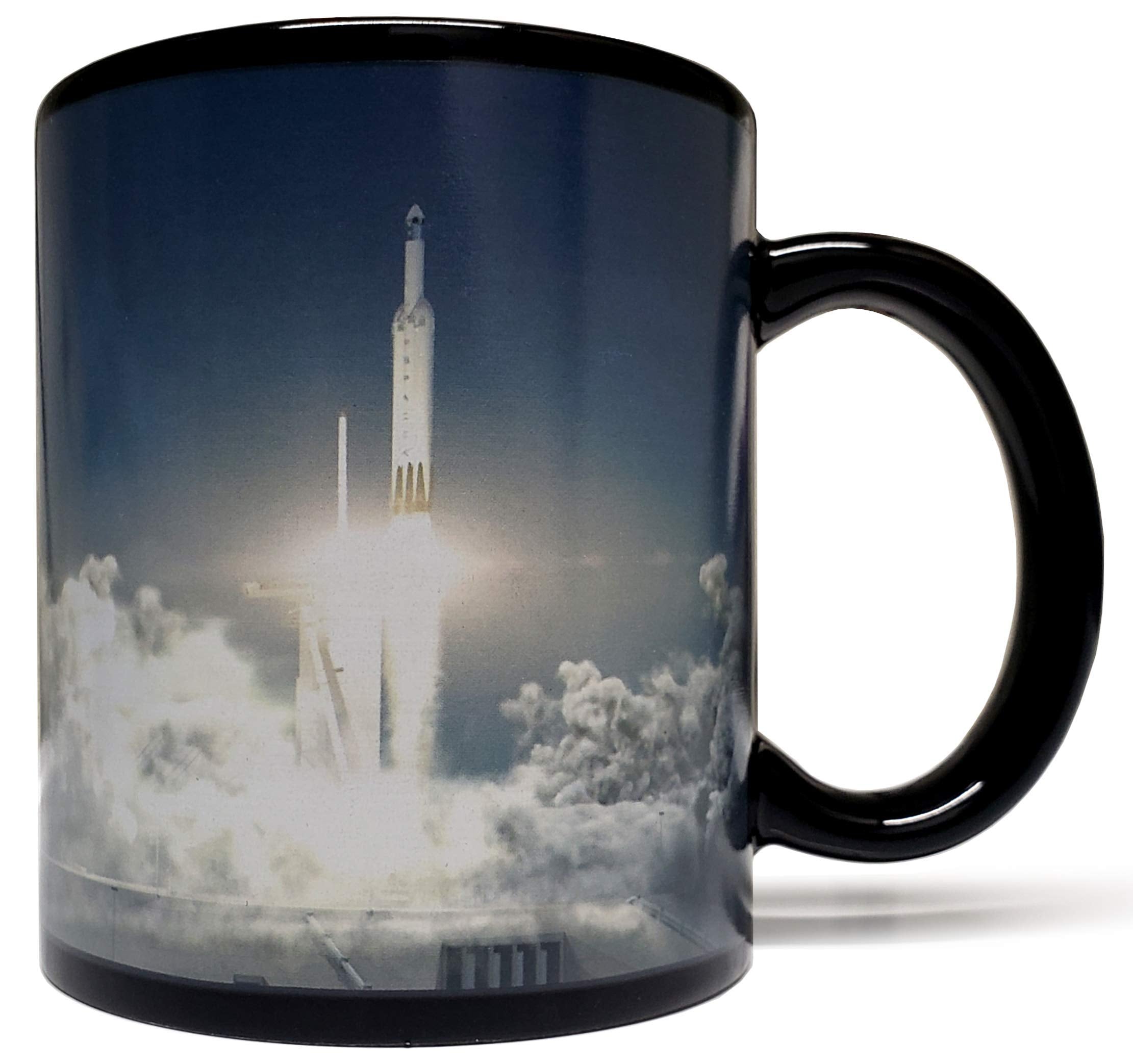 space nasa tesla rocket themed mug mean muggin