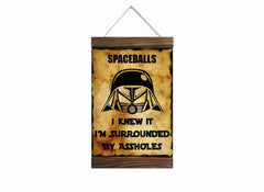 Spaceballs Dark Helmet canvas print 8.7x11.8 inches