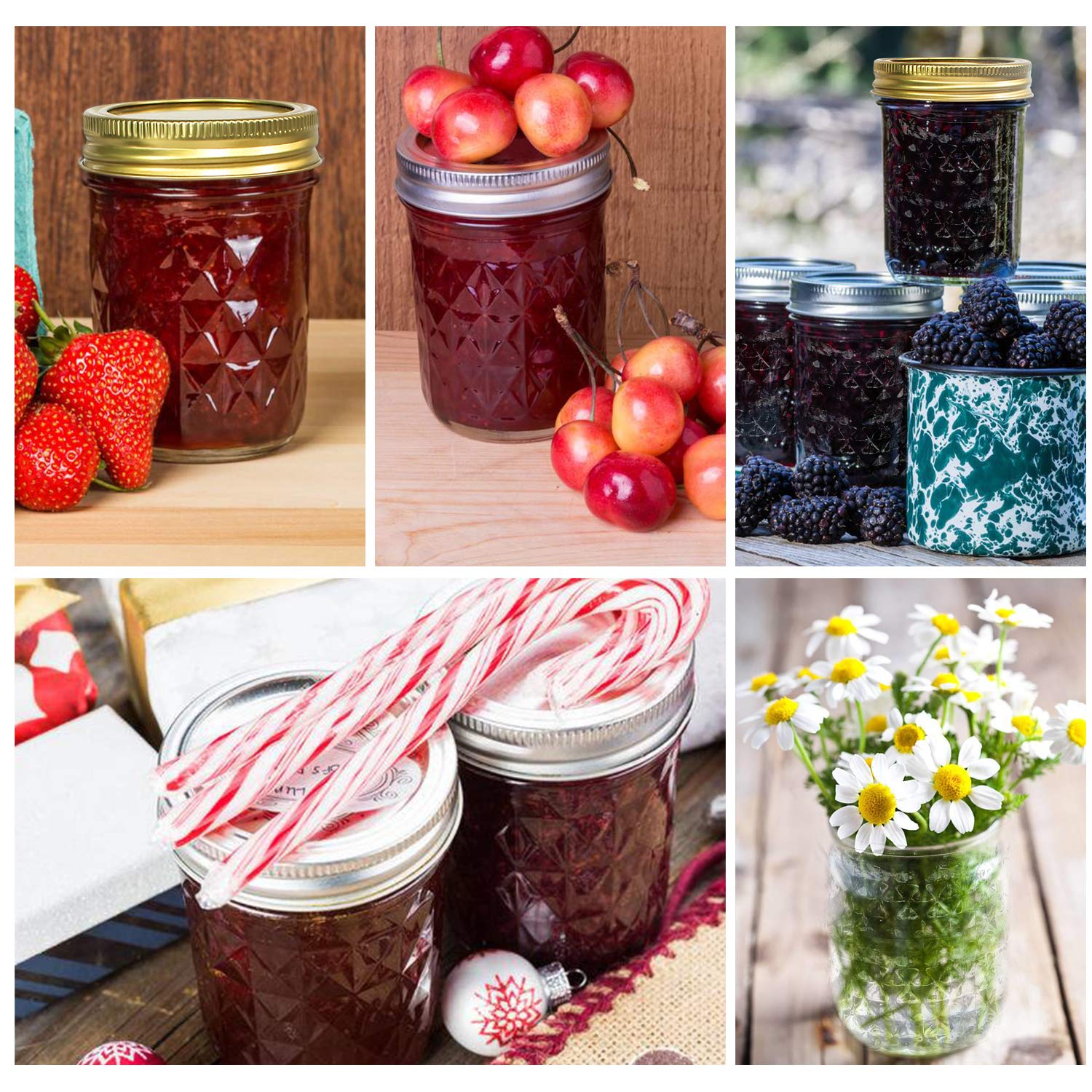 Microwave safe SPANLA mason jars without lids