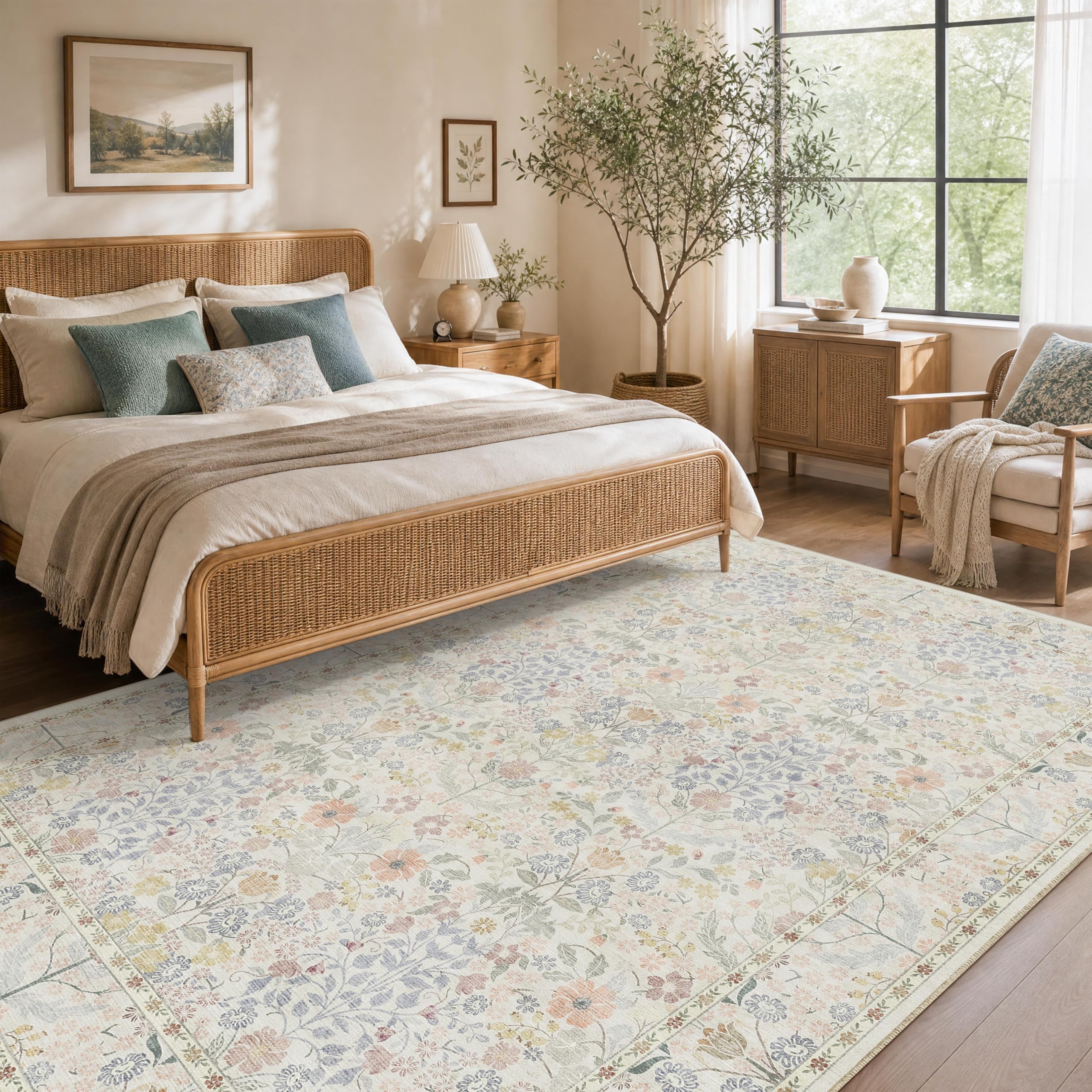Ultra soft low pile rug suitable for living room and bedroom