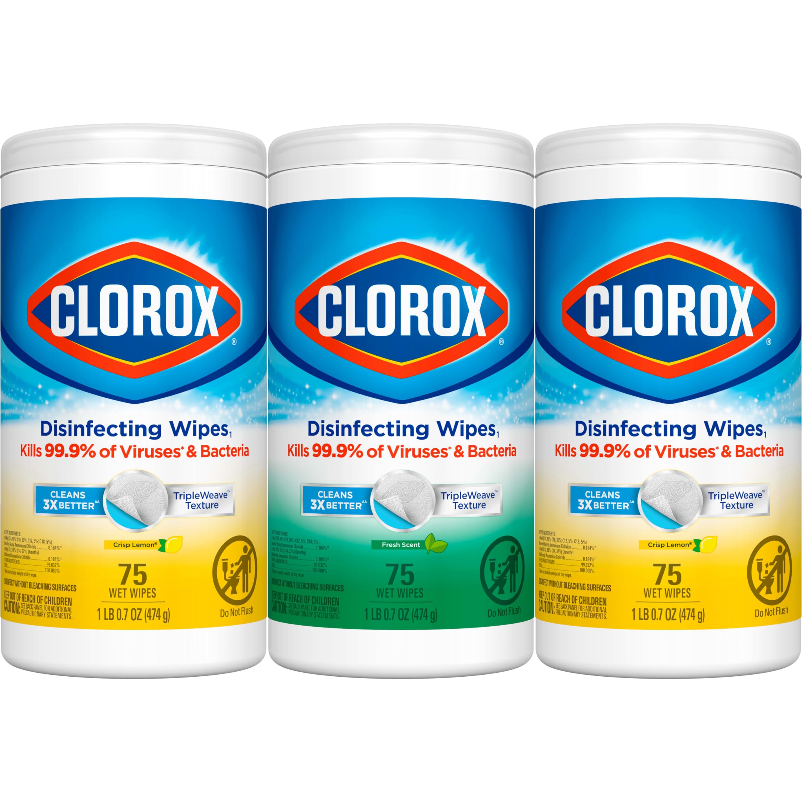 Sparkling scent wipes for everyday cleaning Clorox