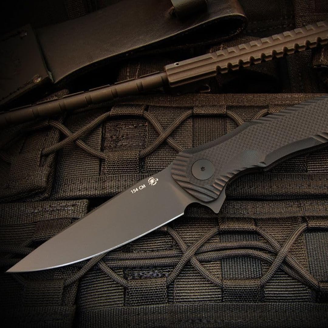 Poros folding knife deep carry pocket clip