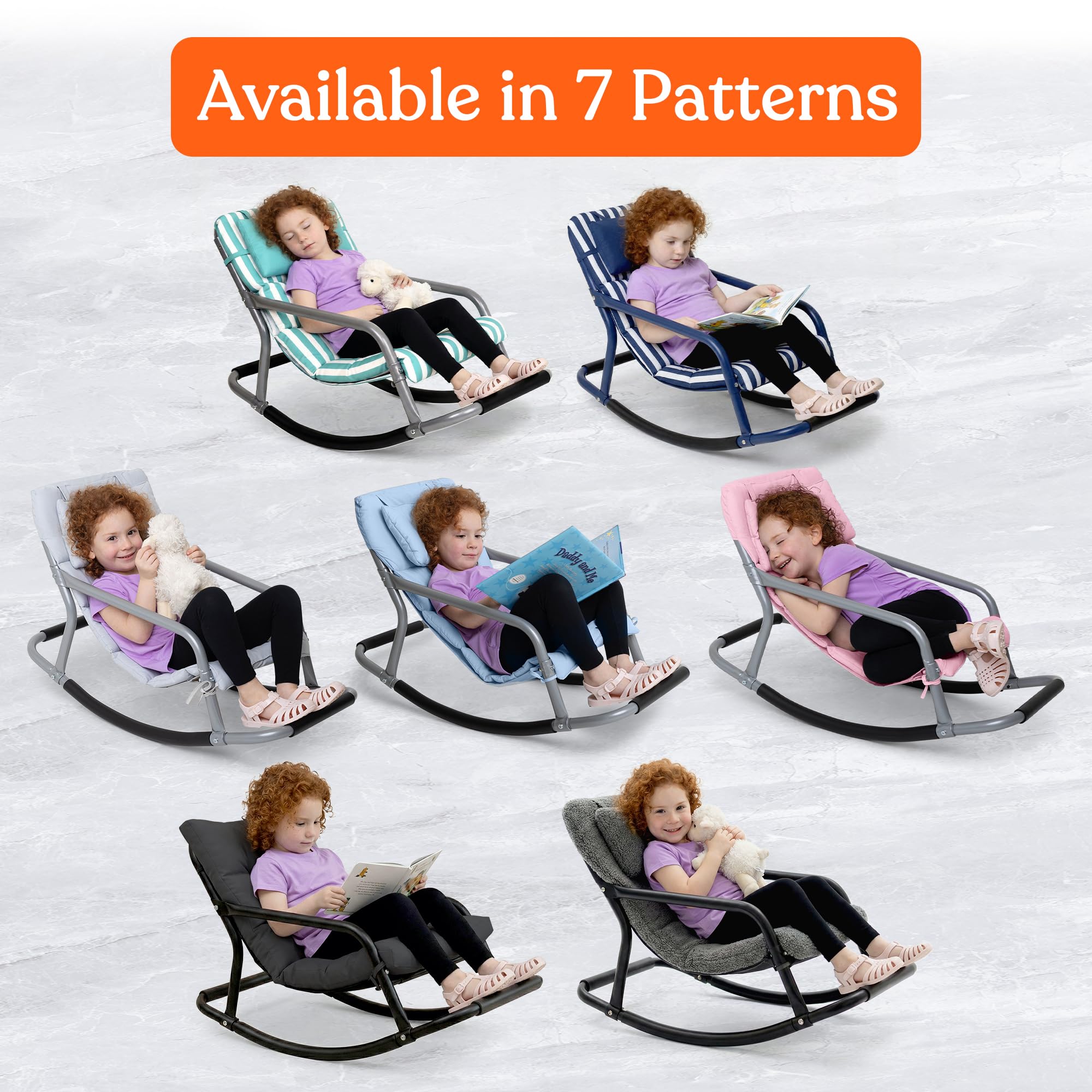 Special Supplies chair for sensory rooms charcoal gentle rocking