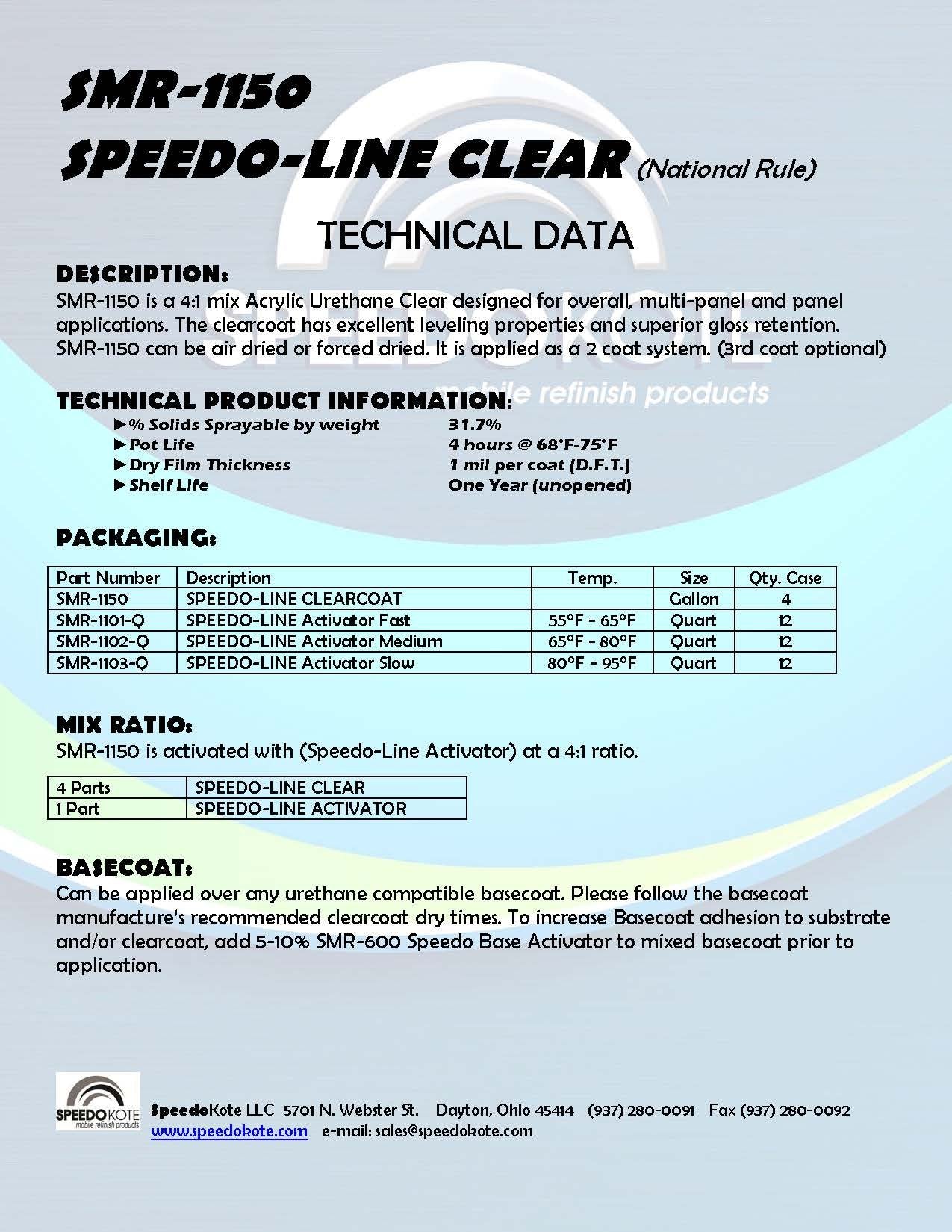 2K acrylic urethane clearcoat image by Speedokote