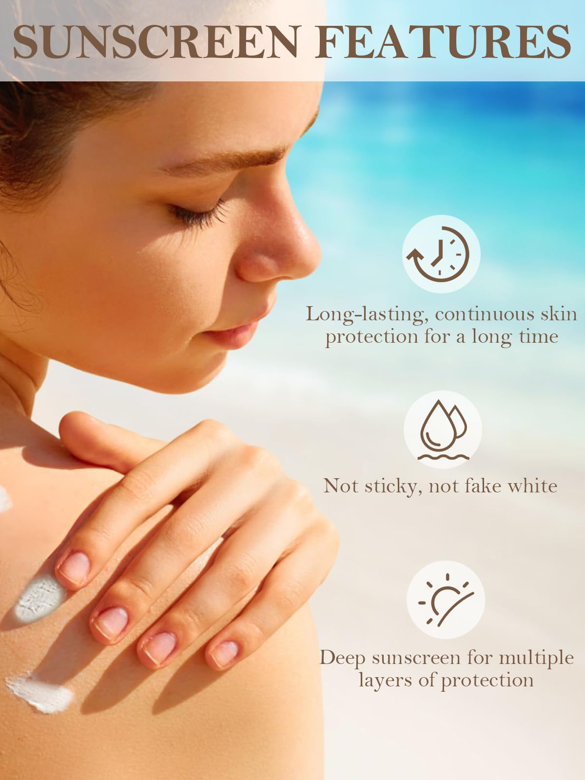 SPF 50 waterproof beef tallow sunscreen bottle
