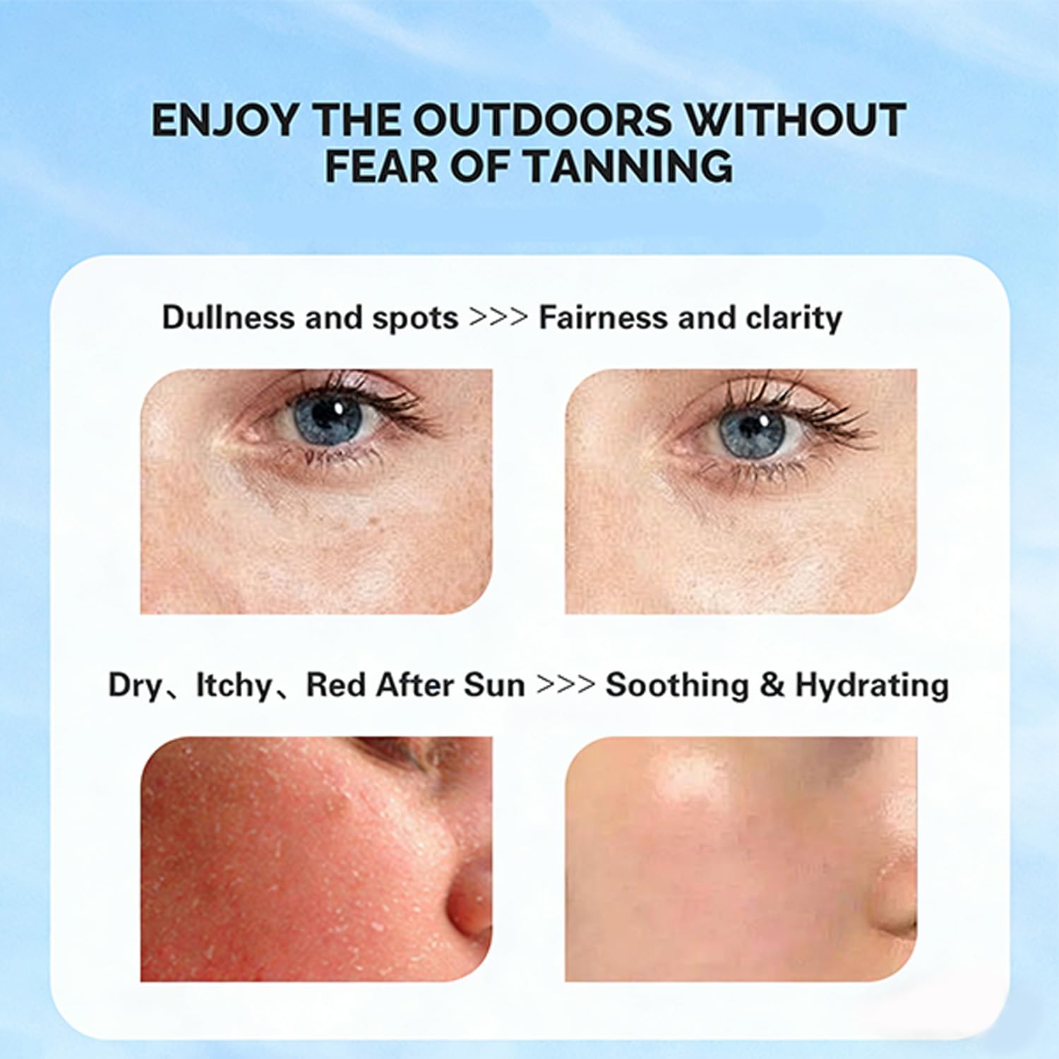 Lightweight non-greasy sunscreen suitable for makeup wear