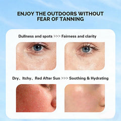Lightweight non-greasy sunscreen suitable for makeup wear