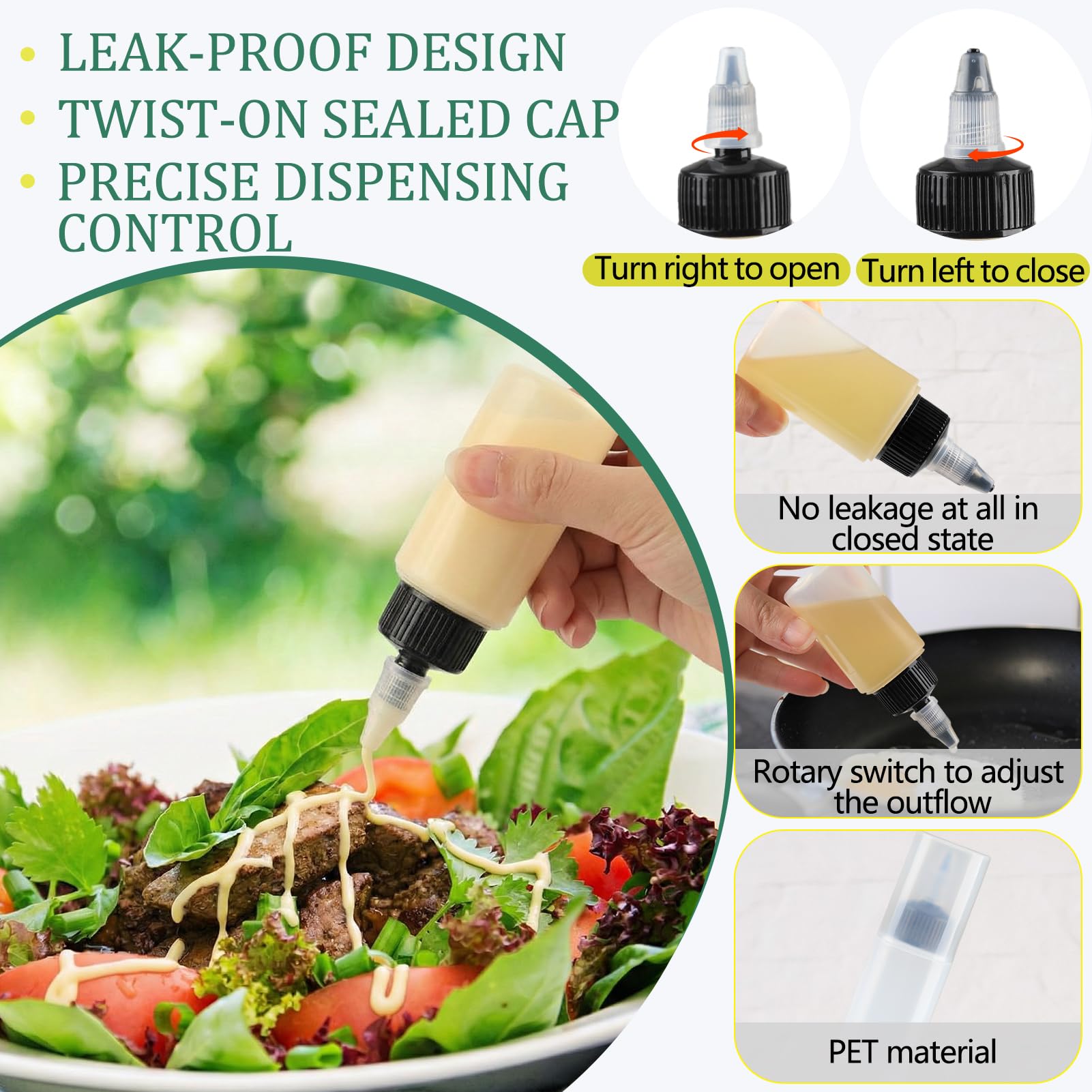 Five spice jars with tight-sealing lids for outdoor use