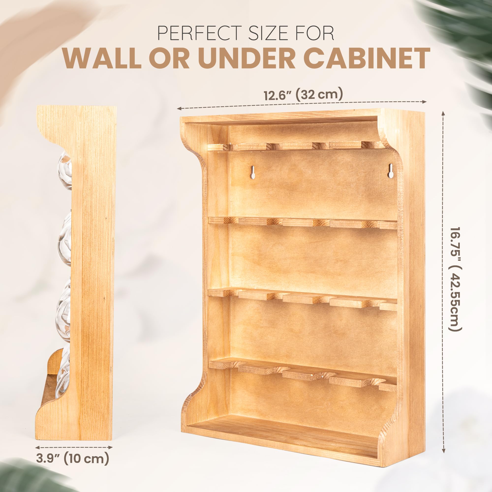 Countertop spice rack organizer showing ample storage Byers Choice