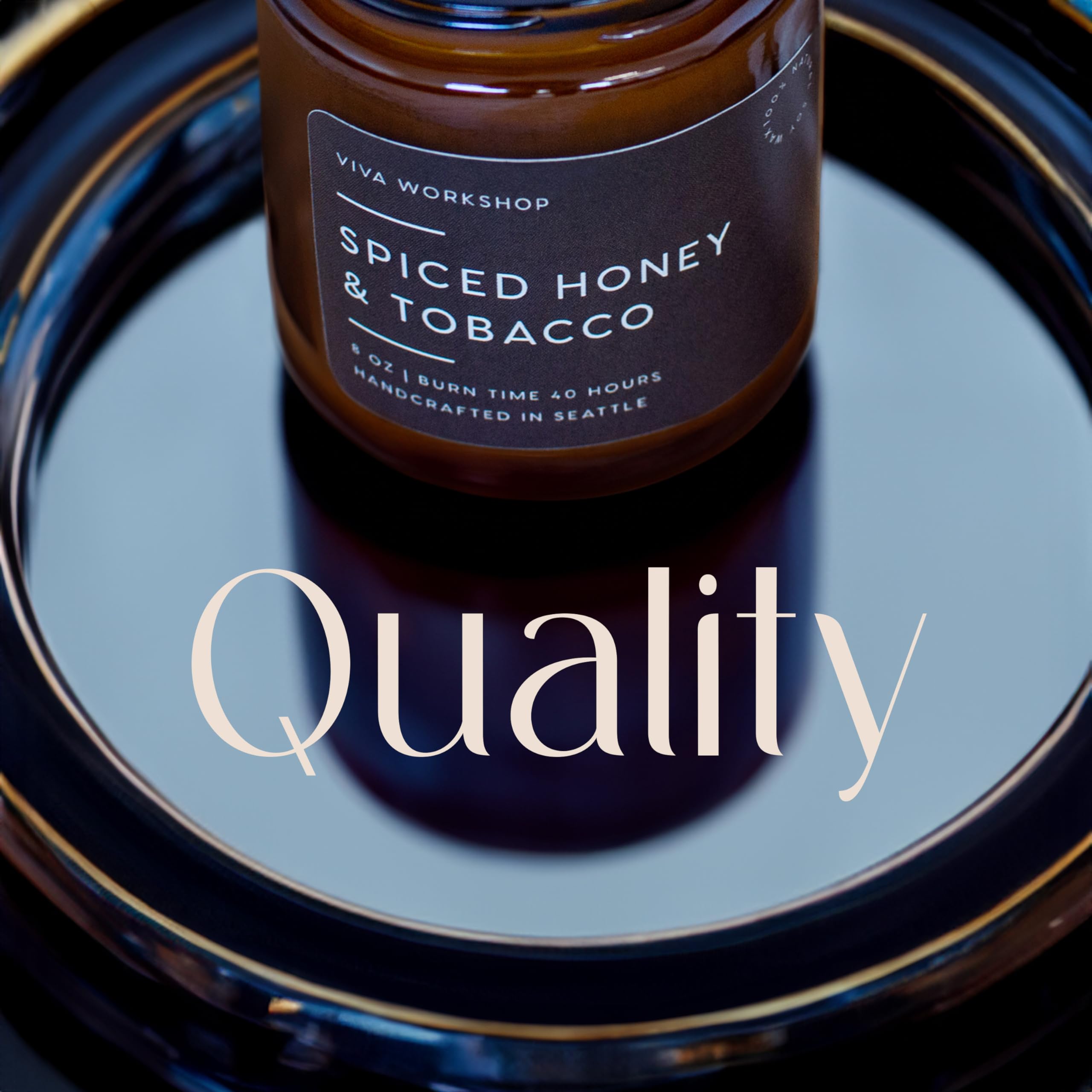Aromatherapy relaxation candle Spiced Honey & Tobacco