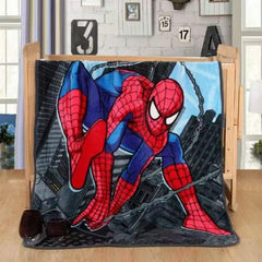 Spider cartoon printed blanket suitable for sofa or bed