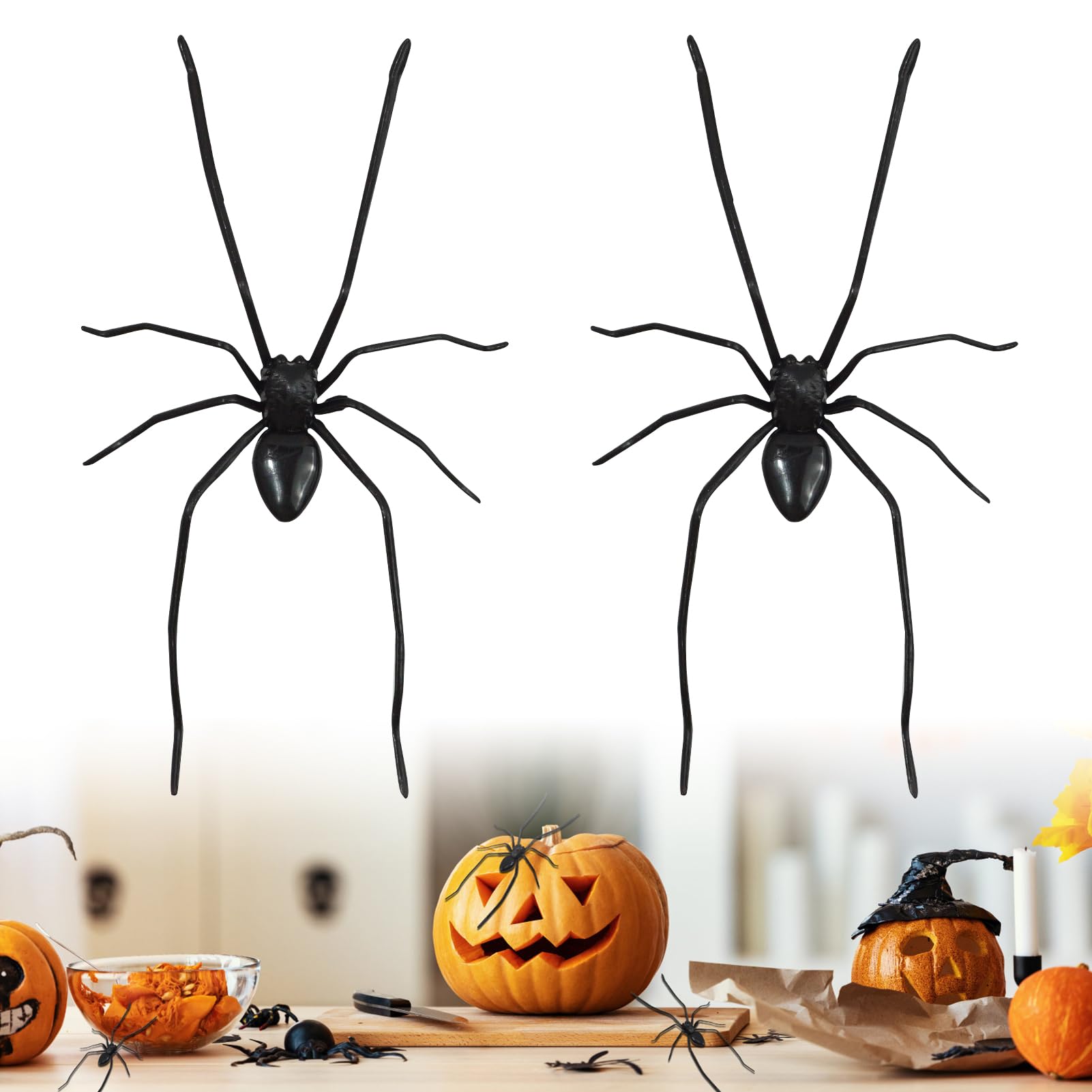 Halloween prank spider magnets decorative magnets