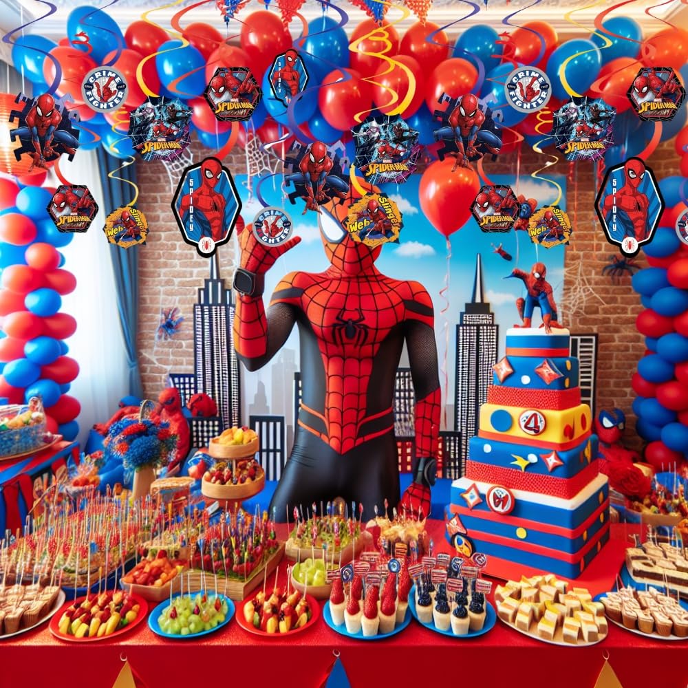 Cardboard cutouts with Spider-Man Spider-Gwen and sayings