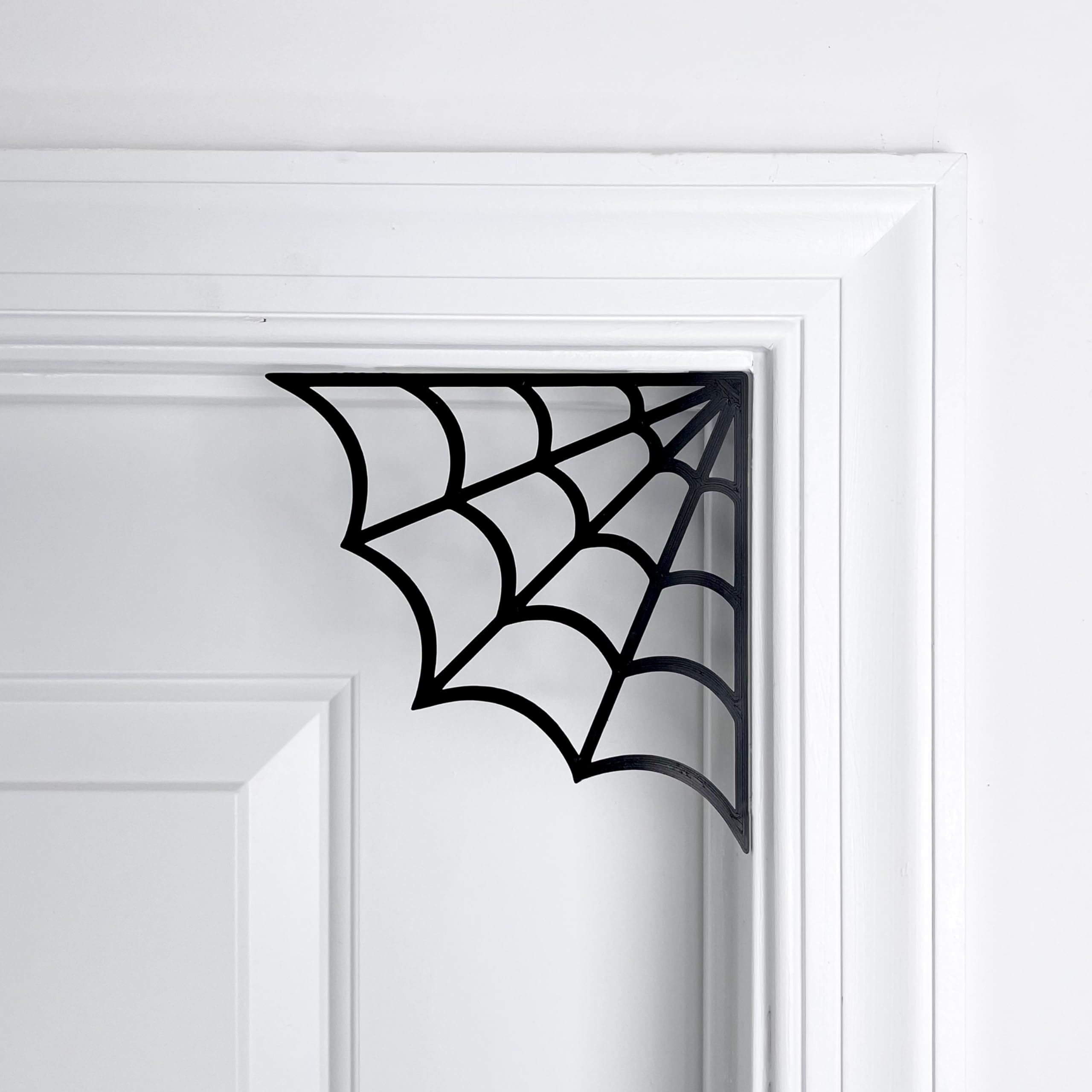 Halloween Spider Webs Door Corner Decor black PLA