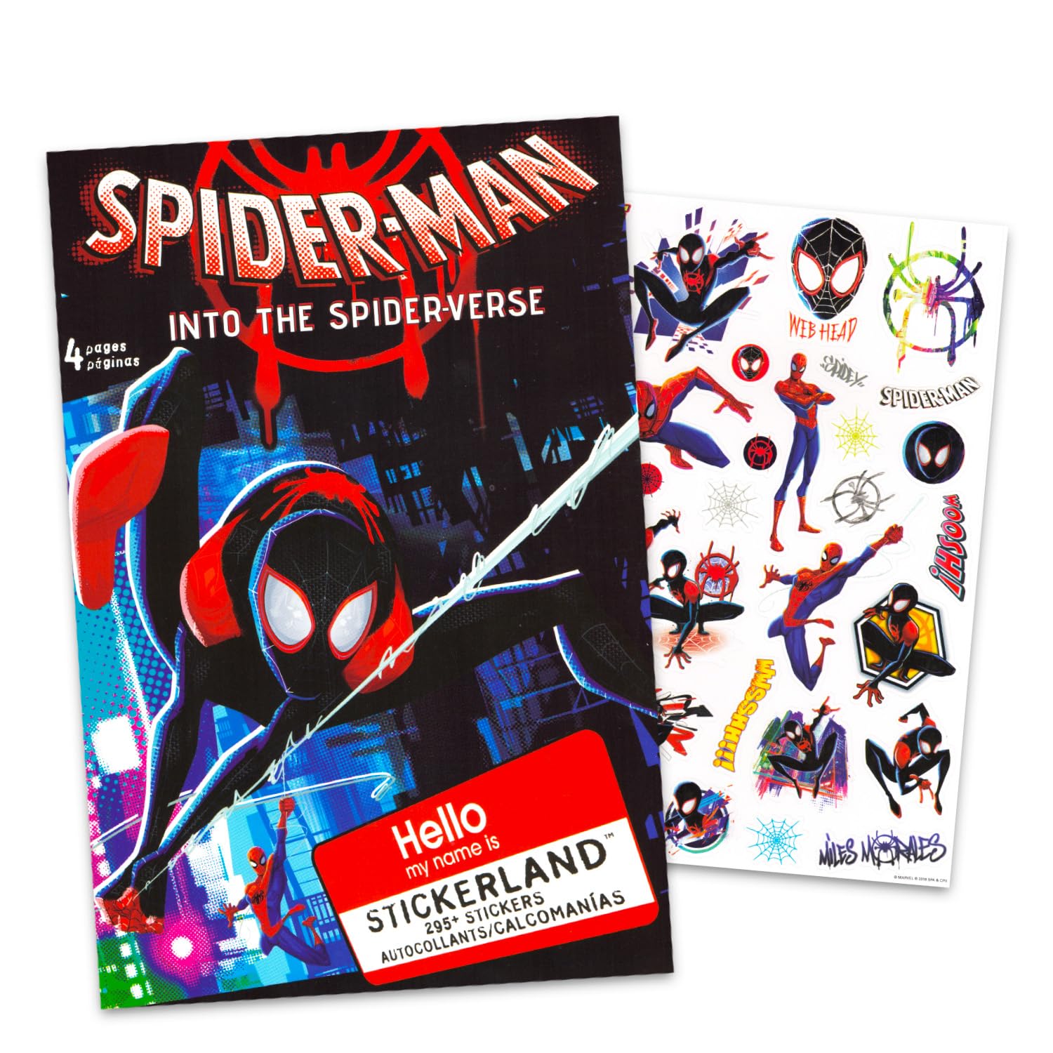 Bonus Spiderman stickers included with the 12 poster bundle
