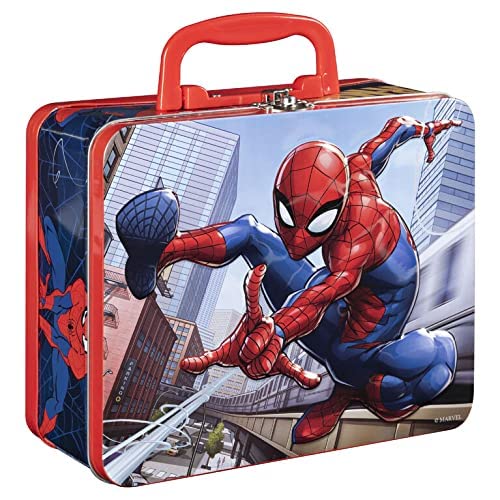 Spiderman school kit lunch box with puzzle