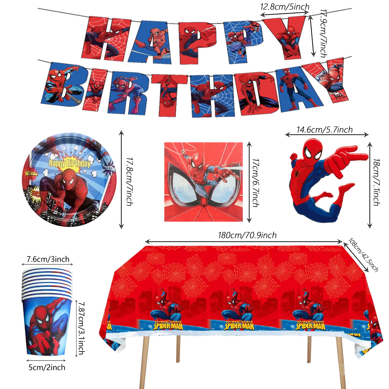 spidey plates 20-count from 68pcs set