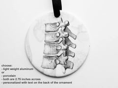 Spine Ornament two sided design front image back text
