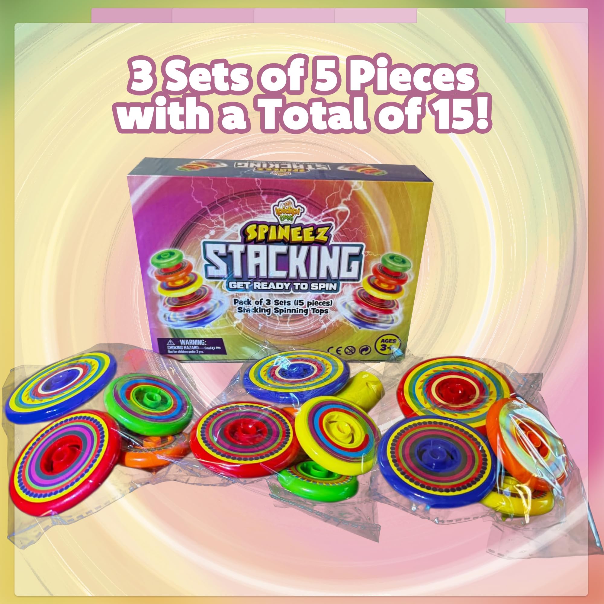 Spineez tops stacked and spun IPIDIPI TOYS