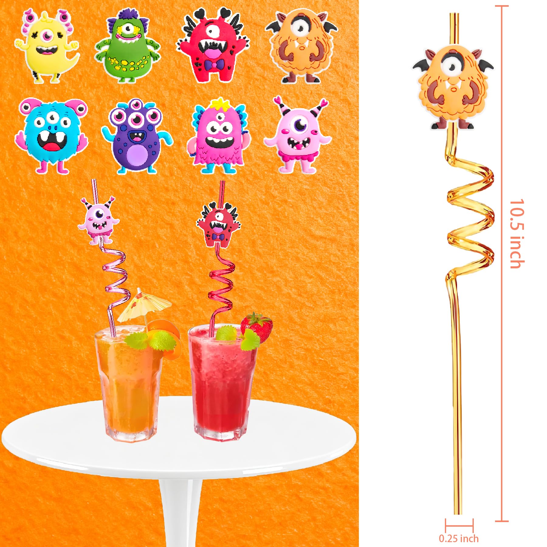 Spiral design silly straw for visual appeal