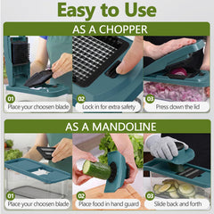 Spiralizer feature for Stove & Sage vegetable chopper