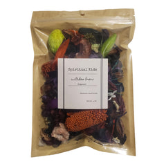 Spiritual Kids 4oz Witches Brew Potpourri orange purple green color blend