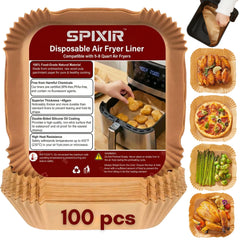 Spixir air fryer liners 8 inch square 100pcs