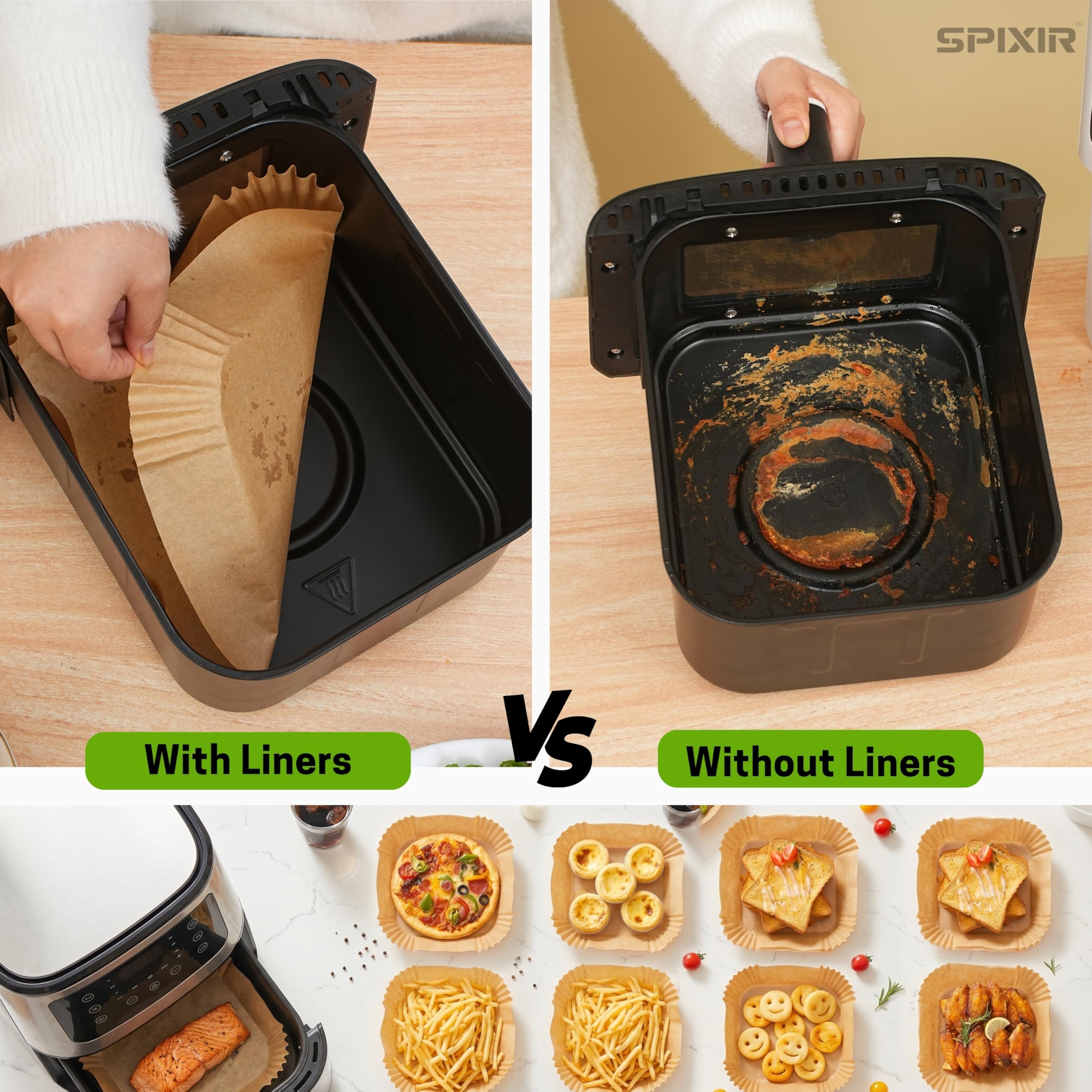 Double-sided silicone coating for easy cleanup