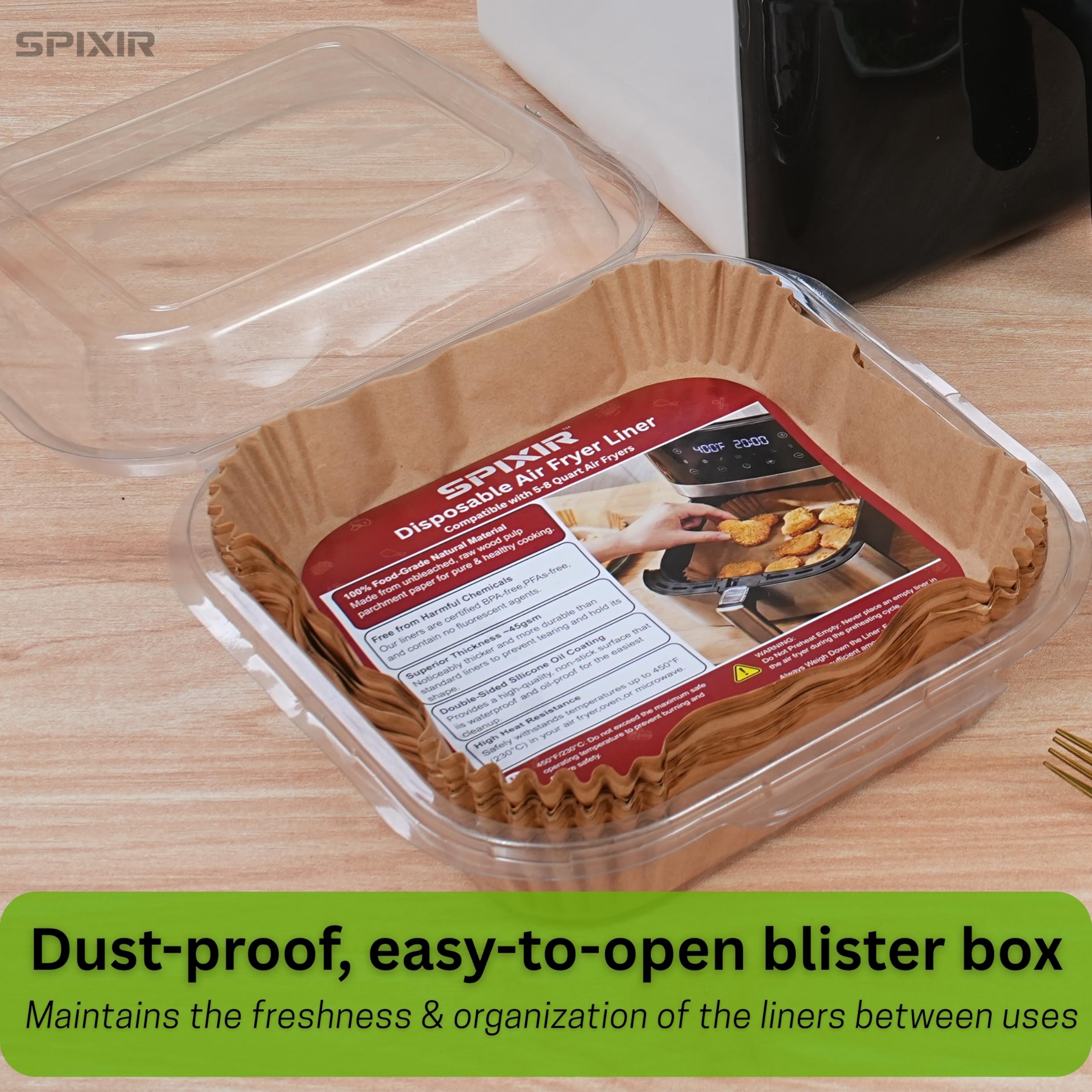 Oven and microwave safe liners by Spixir