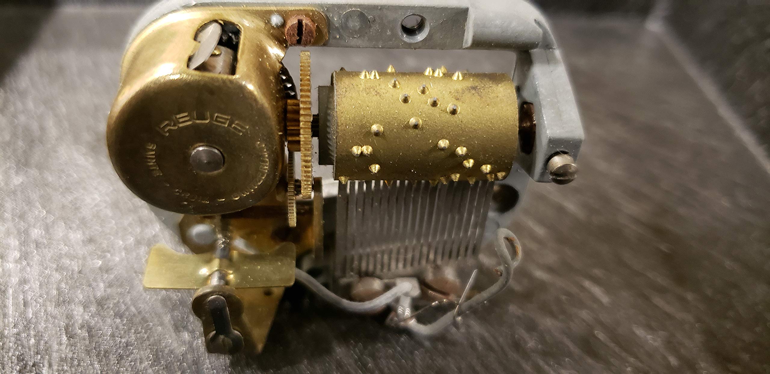 Finest quality musical mechanism on Swiss movement