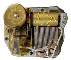 Splendid Music Box Co Reuge Swiss Made 18 Note Movement movement close up