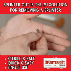Tri-Bevel Point design for easier splinter removal
